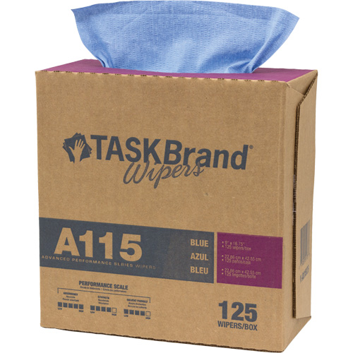 Chiffons &agrave; haut rendement A115 TaskBrand, Robuste, 16-3/4" lo x 12" la Distribution Industrielle GC