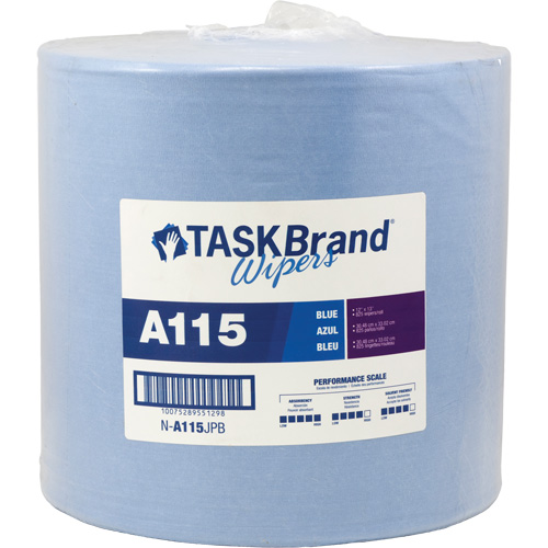 TaskBrand&reg; A115 Advanced Performance Wipers, Heavy-Duty, 13" L x 12" W Distribution Industrielle GC
