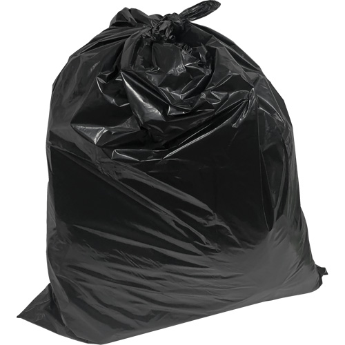 Sacs &agrave; d&eacute;chets de calibre industriel, T-Fort, 26" la x 36" lo, 1,2 mil, Noir, Capacit&eacute; 45 L (12 gal.) Distribution Industrielle GC