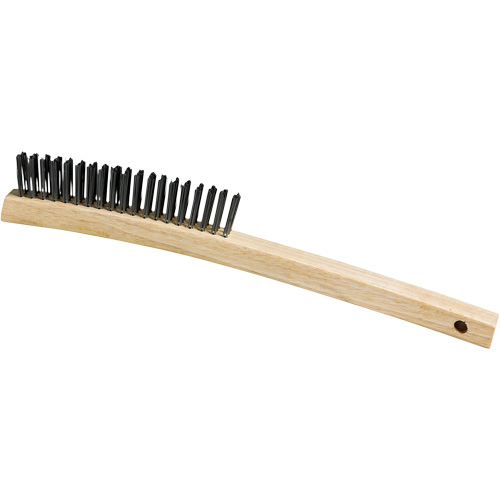 Scratch Brush, Steel, 3 x 19 Wire Rows, 13-3/4" Long Distribution Industrielle GC