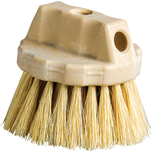 Round Cleaning Brush, 5" L, Tampico Bristles, Beige Distribution Industrielle GC