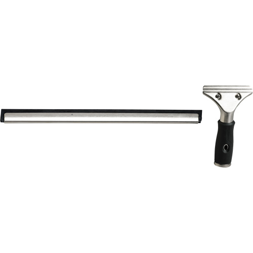 Raclette &agrave; fen&ecirc;tres avec manche, 12", Caoutchouc, Cadre Acier inoxydable Distribution Industrielle GC