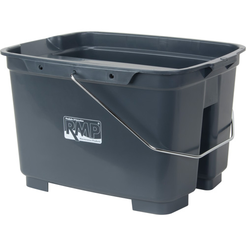 Dual Compartment Bucket, 4.75 US Gal. (19 qt.) Capacity, Grey Distribution Industrielle GC