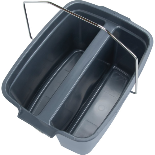 Dual Compartment Bucket, 4.75 US Gal. (19 qt.) Capacity, Grey Distribution Industrielle GC