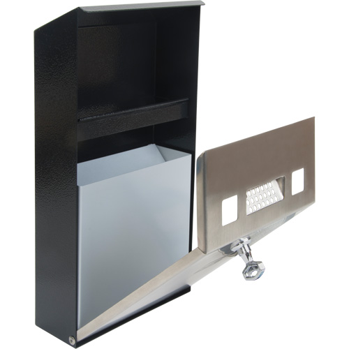 Smoking Receptacle, Wall-Mount, Stainless Steel, 1 Litre Capacity, 11-4/5" Height Distribution Industrielle GC