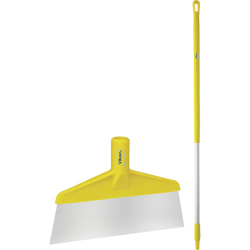 Grattoir &agrave; plancher avec manche, Jaune, 9-3/5" la x 55-9/10" lo Distribution Industrielle GC
