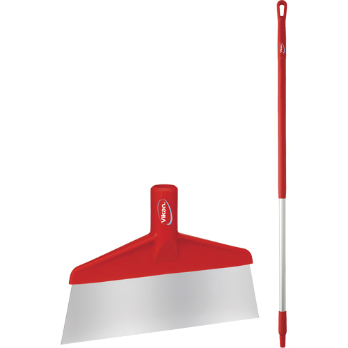 Grattoir &agrave; plancher avec manche, Rouge, 9-3/5" la x 55-9/10" lo Distribution Industrielle GC