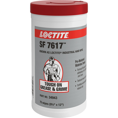 Essuie-mains industriels SF 7617, 75 lingettes, 12" x 9-1/2" Distribution Industrielle GC