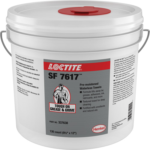 Essuie-mains industriels SF 7617, 130 lingettes, 12" x 9-1/2" Distribution Industrielle GC