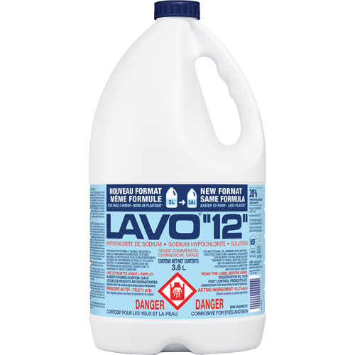 Javellisant liquide, 3,6 L, Cruche Distribution Industrielle GC