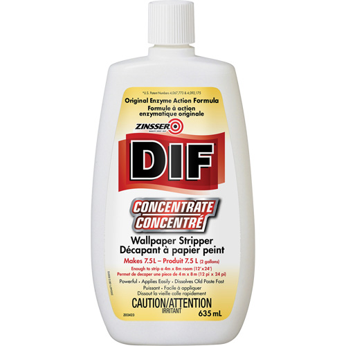 Zinsser&reg; DIF&reg; Liquid Concentrate Wallpaper Stripper, 635 ml, Bottle Distribution Industrielle GC