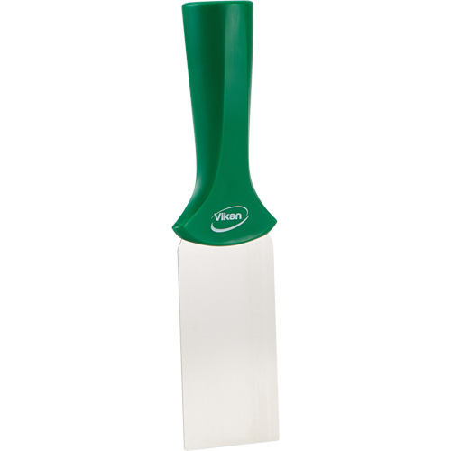 Grattoir en acier inoxydable avec poign&eacute;e montable sur manche, Vert, 2" la x 8" lo Distribution Industrielle GC