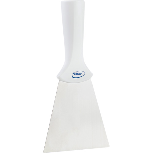 Grattoir en acier inoxydable avec poign&eacute;e montable sur manche, Blanc, 4" la x 8" lo Distribution Industrielle GC