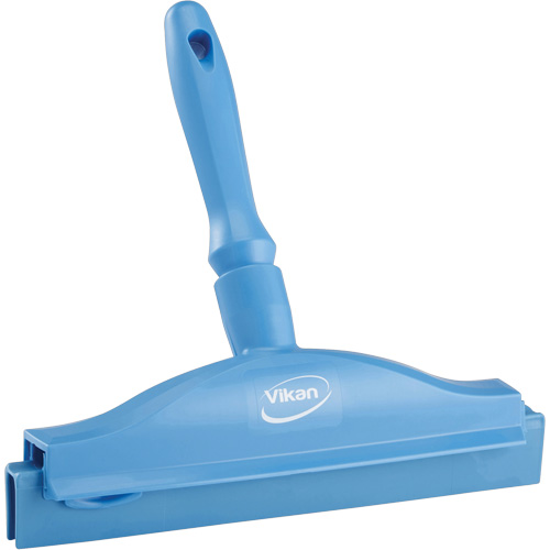 Raclette &agrave; lame double ultra hygi&eacute;nique, 10", Bleu Distribution Industrielle GC
