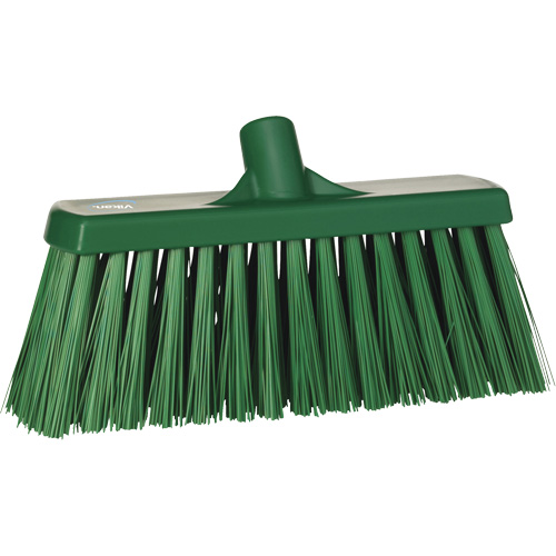 Balai-brosse robuste, Crins Ferme, 13", Polyester, Vert Distribution Industrielle GC
