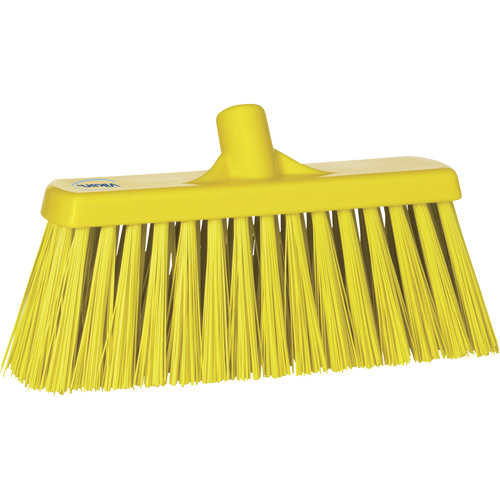 Balai-brosse robuste, Crins Ferme, 13", Polyester, Jaune Distribution Industrielle GC