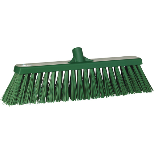 Balai-brosse robuste, Crins Ferme, 20", Polyester, Vert Distribution Industrielle GC