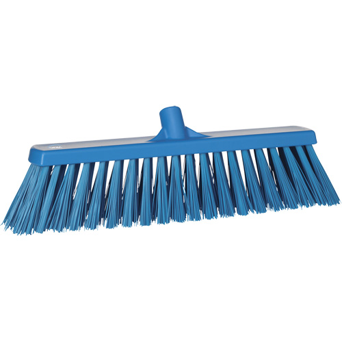 Balai-brosse robuste, Crins Ferme, 20", Polyester, Bleu Distribution Industrielle GC