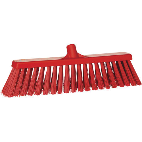 Balai-brosse robuste, Crins Ferme, 20", Polyester, Rouge Distribution Industrielle GC
