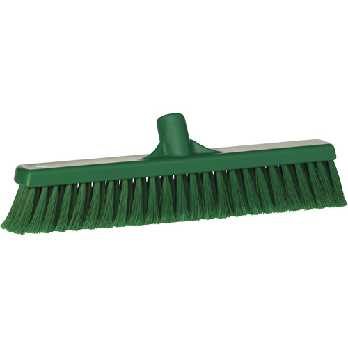 Fine Particle Push Broom, Fine/Split Bristles, 16-1/4", Polypropylene, Green Distribution Industrielle GC