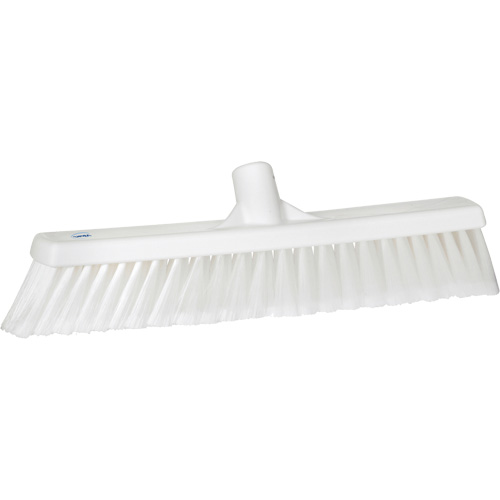 Fine Particle Push Broom, Fine/Split Bristles, 16-1/4", Polypropylene, White Distribution Industrielle GC