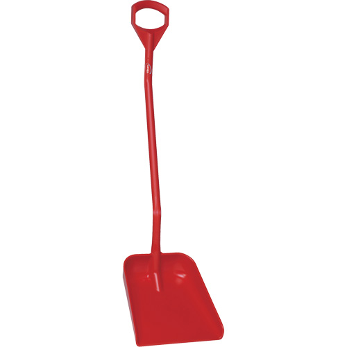 Pelle ergonomique &agrave; grande lame, Longueur de 51", Plastique, Rouge Distribution Industrielle GC