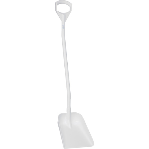 Pelle ergonomique &agrave; lame r&eacute;duite, Longueur de 50", Plastique, Blanc Distribution Industrielle GC