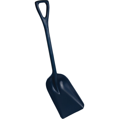 Pelle monobloc perceptible par d&eacute;tecteur de m&eacute;tal, Lame 10" x 14", Longueur de 37-1/2", Plastique, Bleu Distribution Industrielle GC