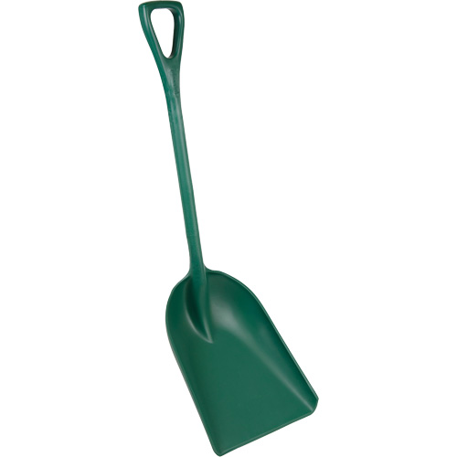 Pelle monobloc perceptible par d&eacute;tecteur de m&eacute;tal, Lame 13-3/4" x 17", Longueur de 42-1/2", Plastique, Vert Distribution Industrielle GC