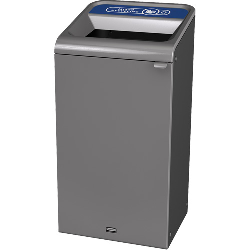 Conteneur pour d&eacute;chets de recyclage m&eacute;lang&eacute;s Configure, Vrac/Bord de rue/De bureau, Acier, 23 gal. US Distribution Industrielle GC