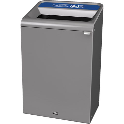 Conteneur pour d&eacute;chets de recyclage m&eacute;lang&eacute;s Configure, Vrac/Bord de rue/De bureau, Acier, 33 gal. US Distribution Industrielle GC