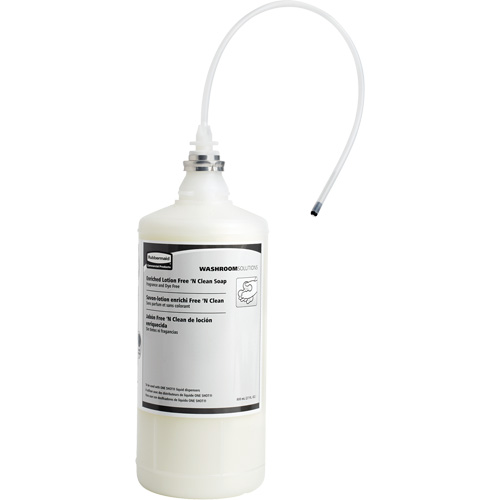 Recharge de savon liquide sans parfum et sans colorant OneShot, Cr&egrave;me, 800 ml, Sans parfum Distribution Industrielle GC