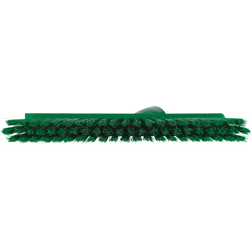 Dustpan Broom with Angled Thread, Medium Bristles, 10", Polyester, Green Distribution Industrielle GC