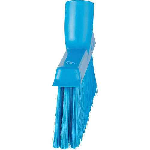 Dustpan Broom with Angled Thread, Medium Bristles, 10", Polyester, Blue Distribution Industrielle GC