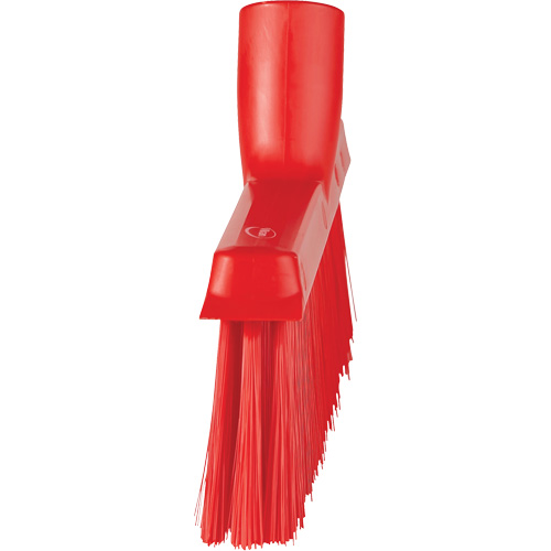 Dustpan Broom with Angled Thread, Medium Bristles, 10", Polyester, Red Distribution Industrielle GC