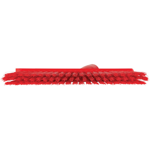 Dustpan Broom with Angled Thread, Medium Bristles, 10", Polyester, Red Distribution Industrielle GC