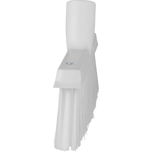 Dustpan Broom with Angled Thread, Medium Bristles, 10", Polyester, White Distribution Industrielle GC