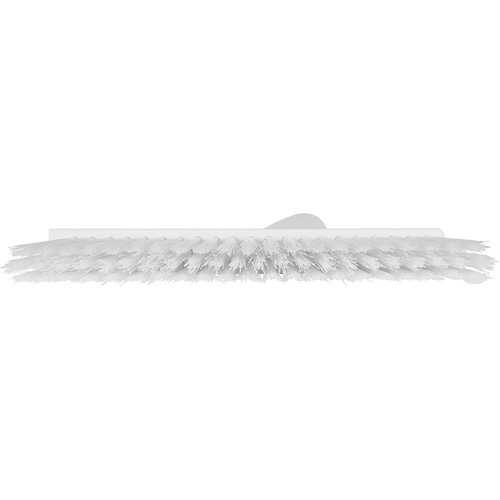 Dustpan Broom with Angled Thread, Medium Bristles, 10", Polyester, White Distribution Industrielle GC