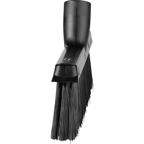 Dustpan Broom with Angled Thread, Medium Bristles, 10", Polyester, Black Distribution Industrielle GC