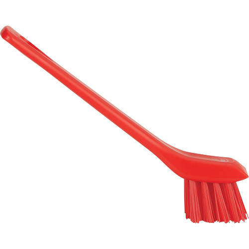 Brush with Scraping Edge, Stiff Bristles, 6" Long, Red Distribution Industrielle GC