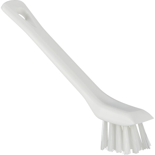 Brush with Scraping Edge, Stiff Bristles, 6" Long, White Distribution Industrielle GC