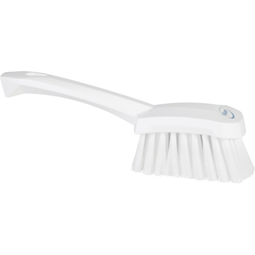 Brosse &agrave; r&eacute;curer avec manche court, Soies Doux, Longueur de 10-1/2", Blanc Distribution Industrielle GC