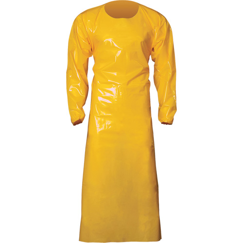 Top Dog 6 Mil. Gown, X-Large, Yellow, Polyurethane Distribution Industrielle GC