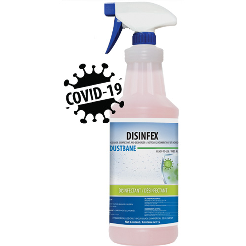 Nettoyant, d&eacute;sinfectant et d&eacute;sodorisant Disinfex, 1 L, Bouteille Distribution Industrielle GC