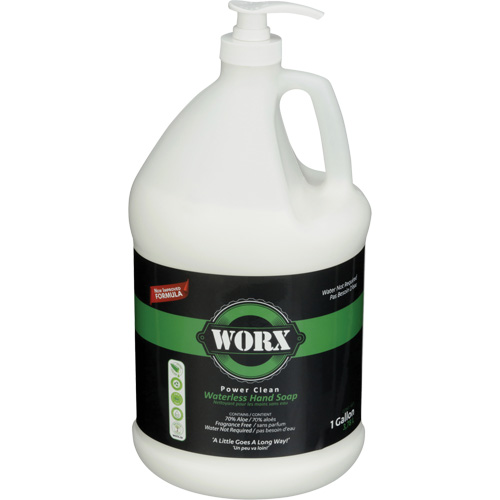 Savon pour les mains sans eau Power Clean, Liquide, 3,78 L, Sans parfum Distribution Industrielle GC