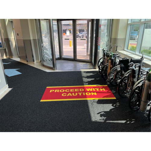 Tapis dentr&eacute;e Supreme Knob, Essuie-pieds/grattoir, 13-5/12' x 75-1/2' x 7/16", Charbon Distribution Industrielle GC