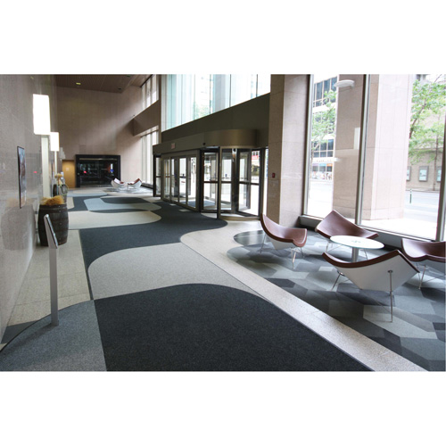Tapis dentr&eacute;e Supreme Knob, Essuie-pieds/grattoir, 13-5/12' x 75-1/2' x 7/16", Charbon Distribution Industrielle GC