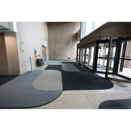 Tapis dentr&eacute;e Supreme Knob, Essuie-pieds/grattoir, 13-5/12' x 75-1/2' x 7/16", Charbon Distribution Industrielle GC