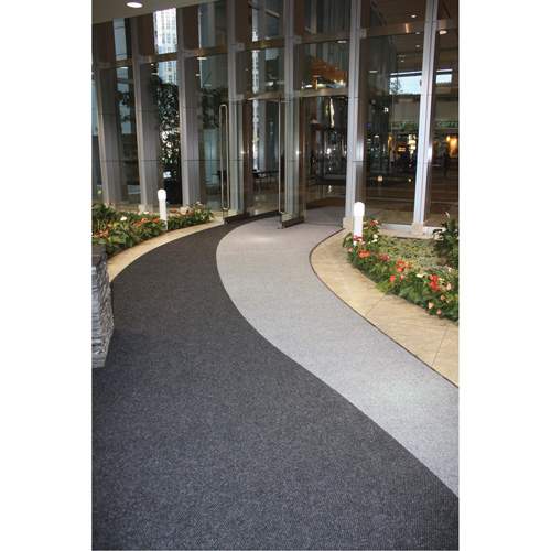 Tapis dentr&eacute;e Supreme Knob, Essuie-pieds/grattoir, 13-5/12' x 75-1/2' x 7/16", Charbon Distribution Industrielle GC