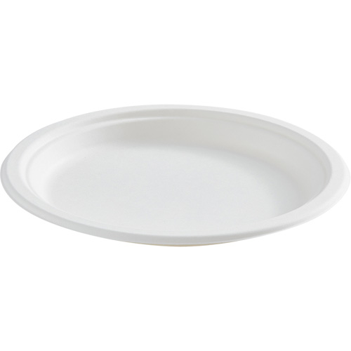 Assiette ronde en fibre compostable Distribution Industrielle GC